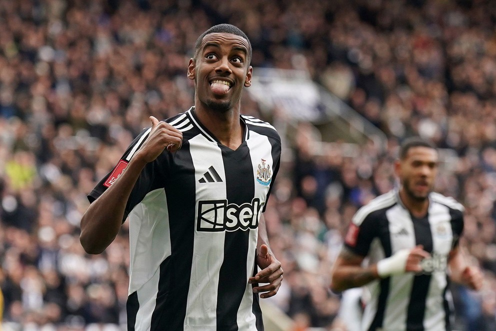 Alexander Isak v drese Newcastle United.