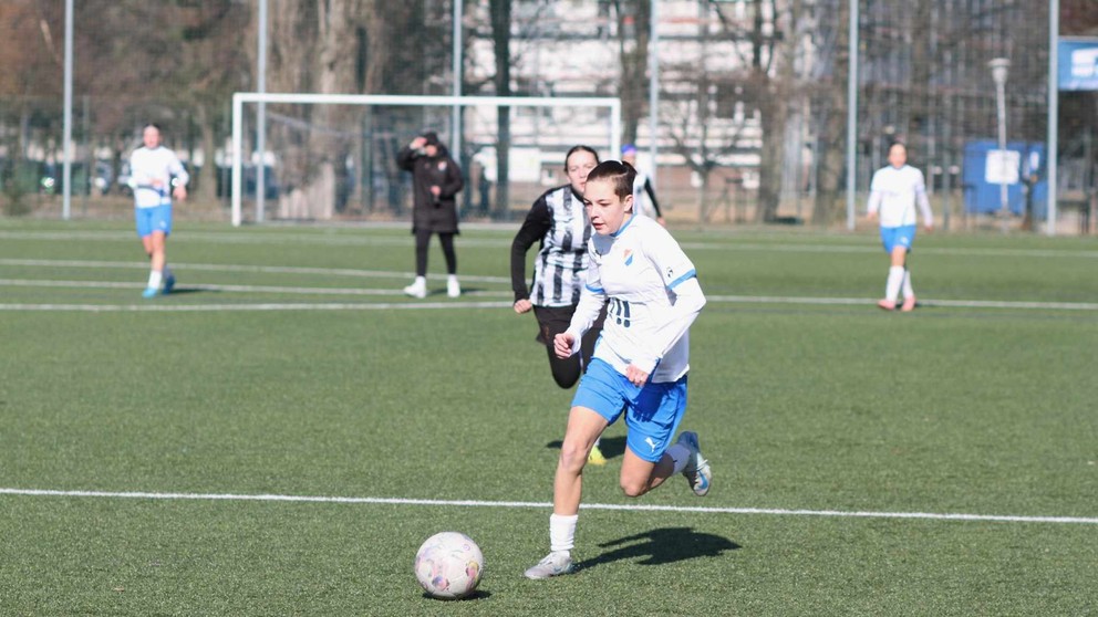 Zo zápasu žien Bzenica - Baník Ostrava.