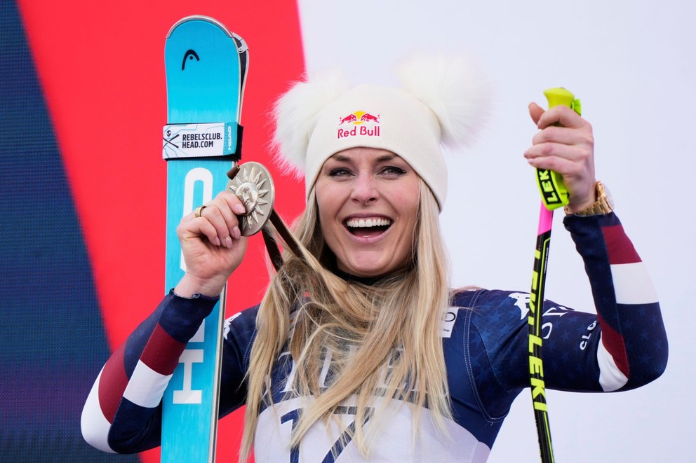 Lindsey Vonnová obsadila druhé miesto v super-G v americkom Sun Valley 2025.