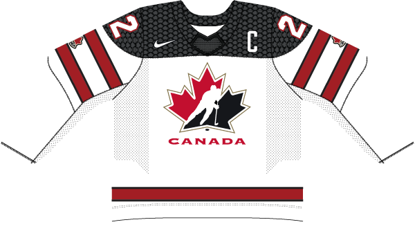 Kanada na MS v hokeji 2025 - dresy doma.