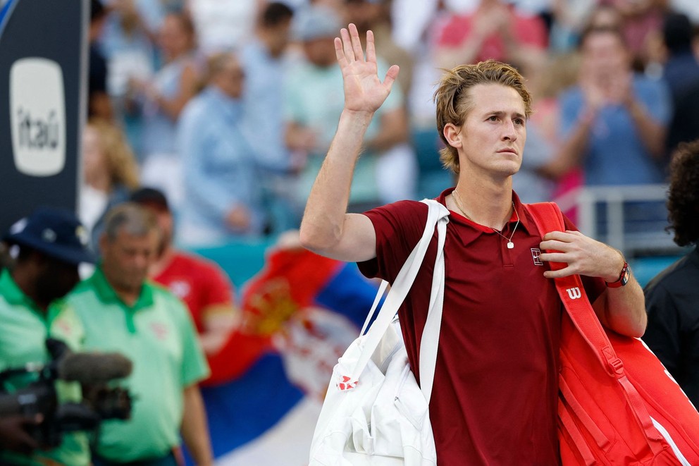 Sebastian Korda na turnaji ATP Masters 1000 v Madride 2025.