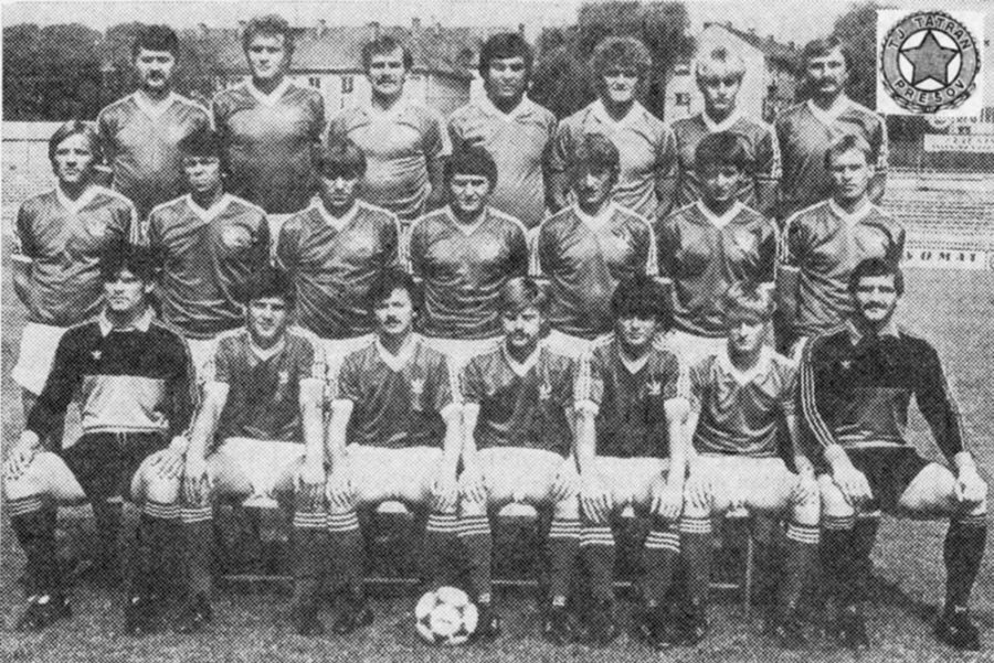 Tatran Prešov v roku 1984, členok kádra bol aj Marián Prusák.