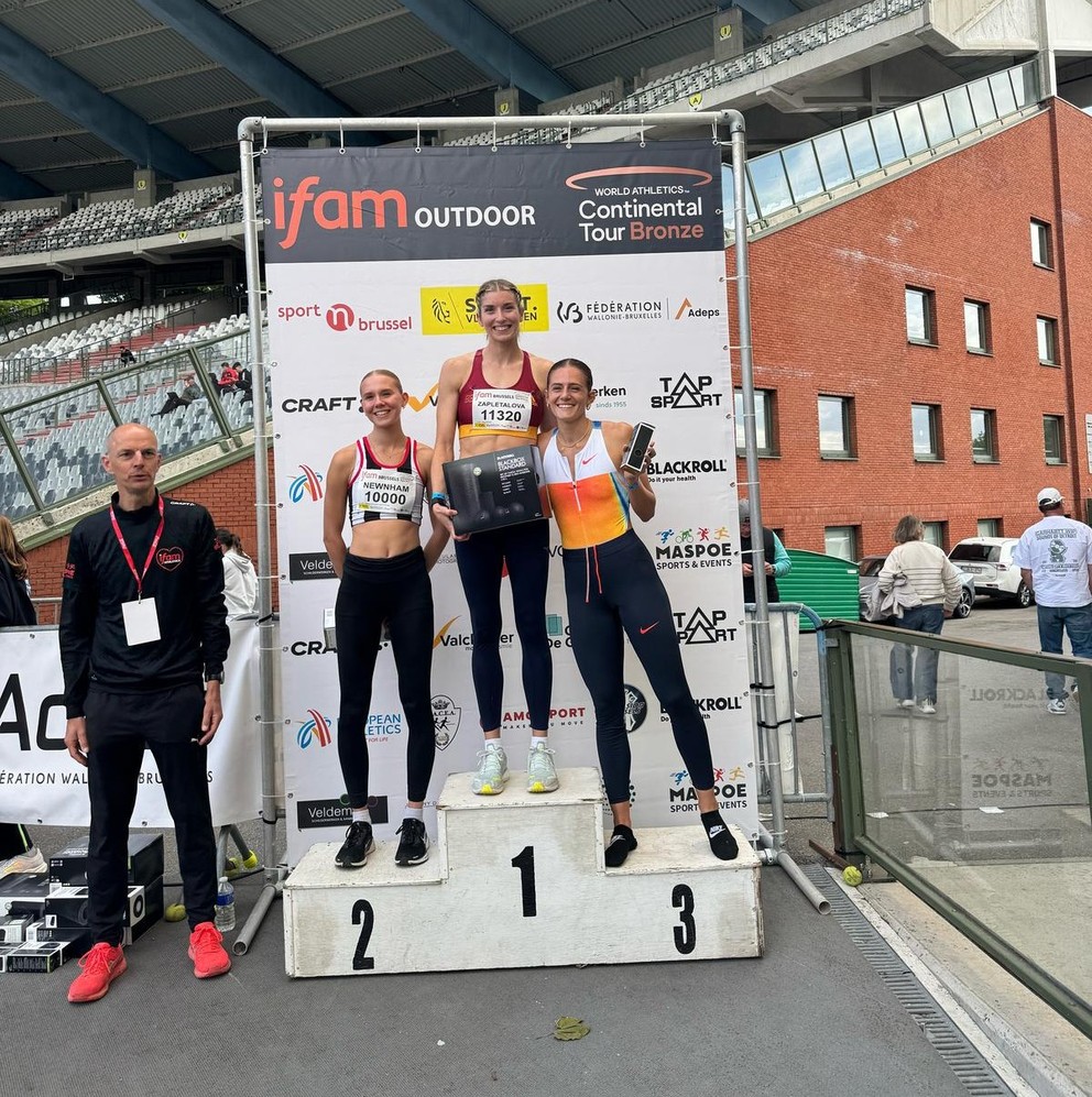 Emma Zapletalová po víťazstve v Bruseli.