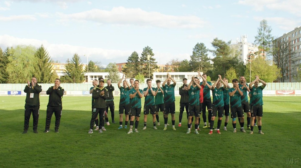 Futbalisti Baníka Prievidza.