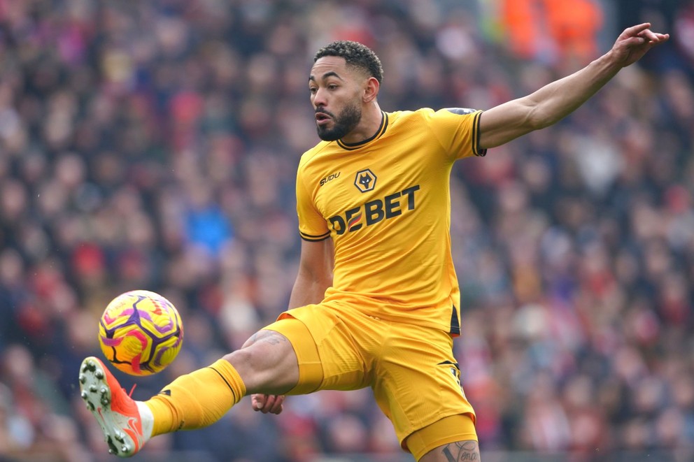 Matheus Cunha v drese Wolverhampton Wanderers.