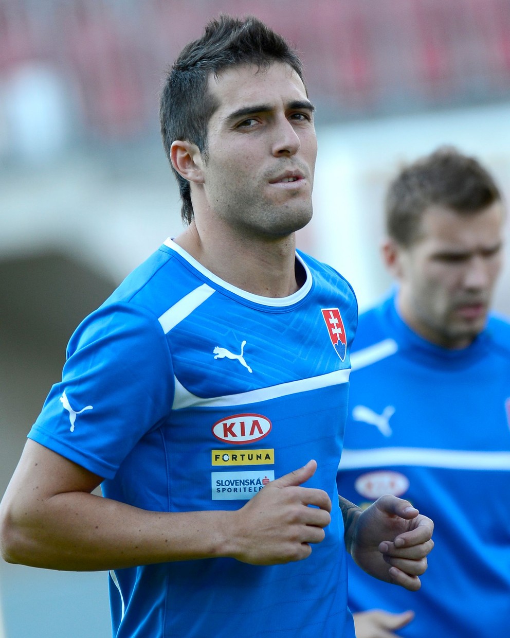 David Depetris in the jersey of Slovakia.