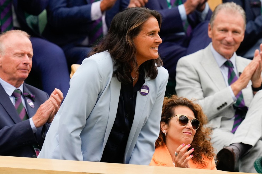 Conchita Martínezová počas grandslamového turnaja Wimbledon 2024.