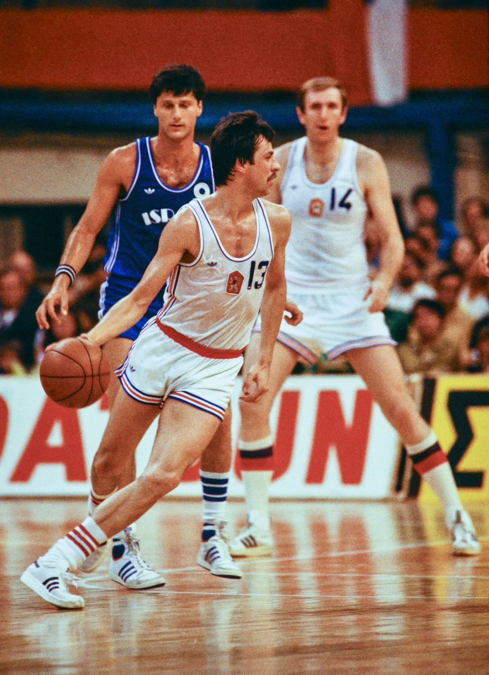 Kamil Brabenec v zápase proti Izraelu v roku 1981.