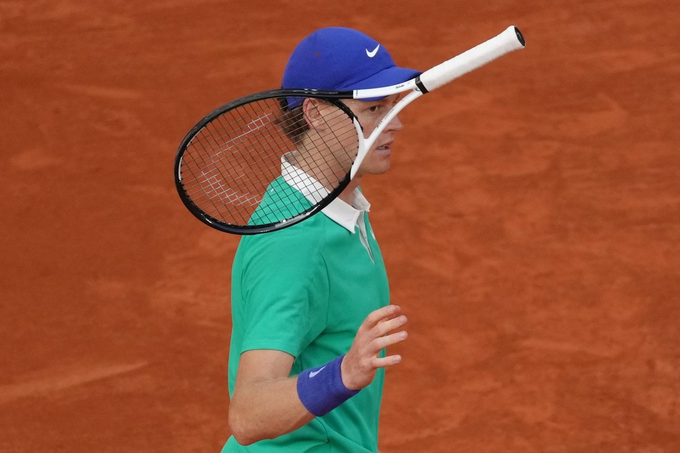 Jannik Sinner vo finále Roland Garros 2025.