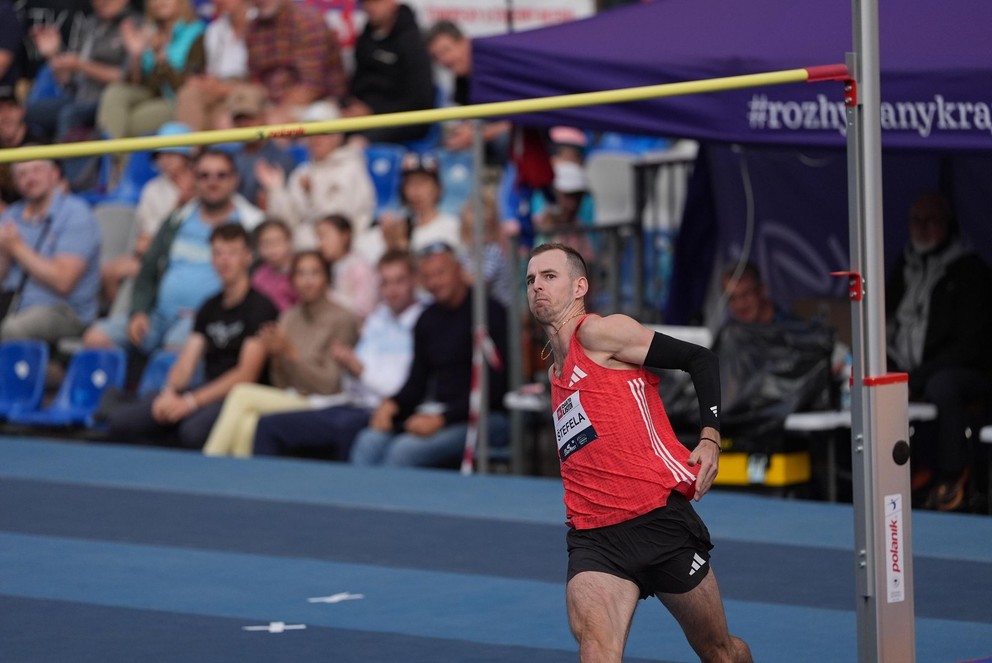 Jan Štefela na mítingu JBL Jump Fest 2025 v Košiciach.