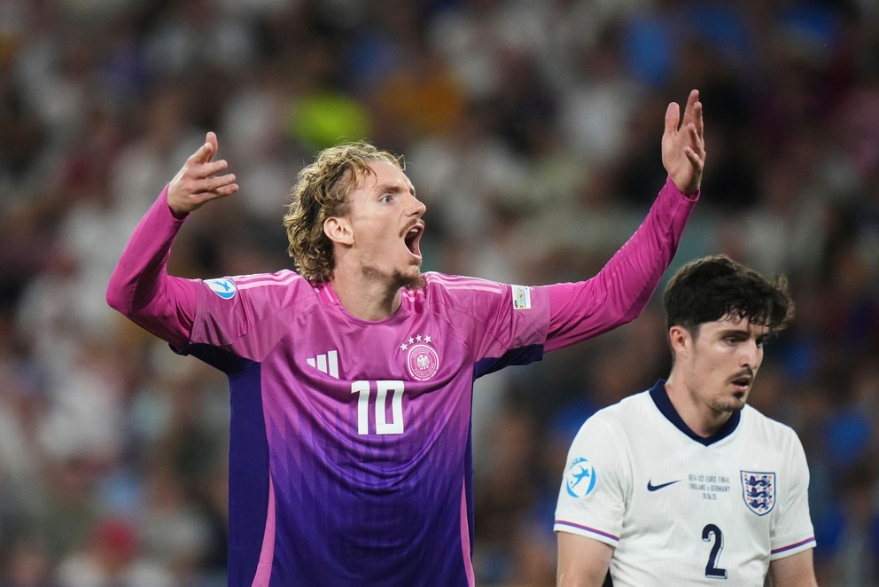 Nick Woltemade počas finále EURO U21 2025