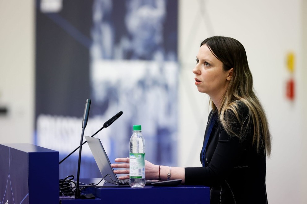 Zrinka Greblo Jurakić na bratislavskej konferencii Psychológia v športe.