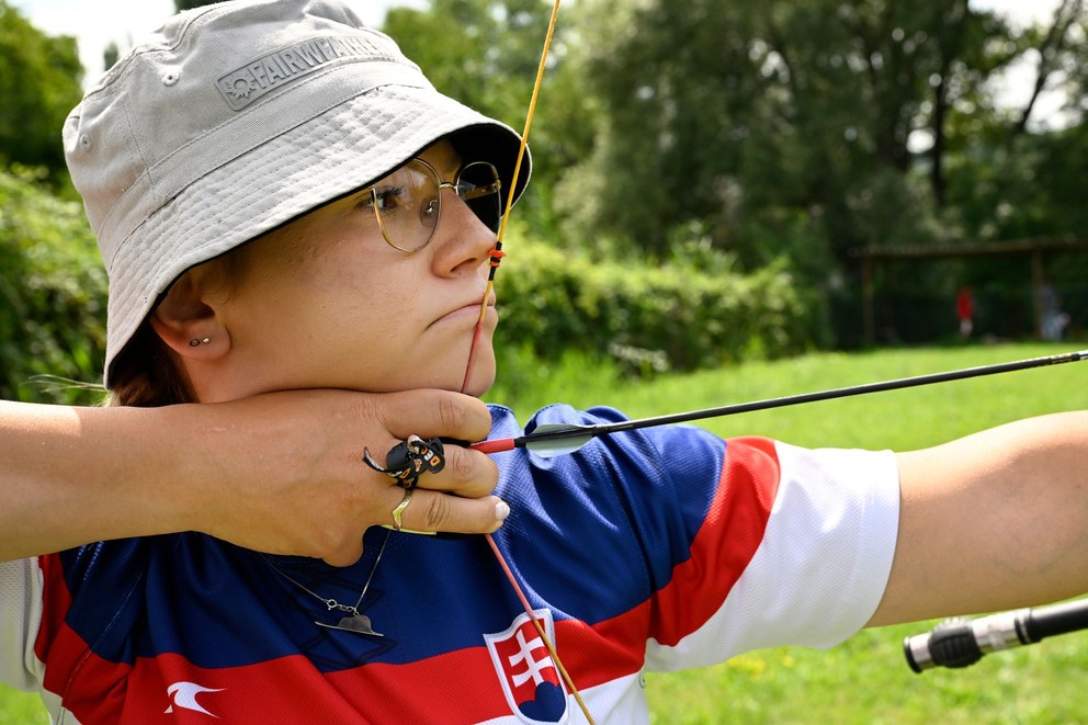 Slovenská lukostreľkyňa Denisa Baránková.