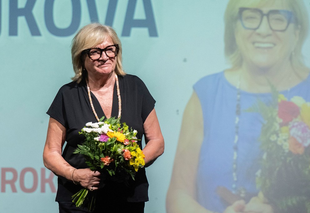 Natália Hejková na galavečeri Basketbalista roka 2024 v Bratislave.