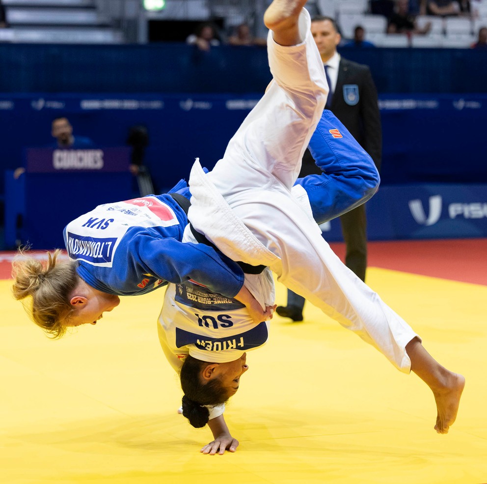 Lenka Tománková na univerziáde.