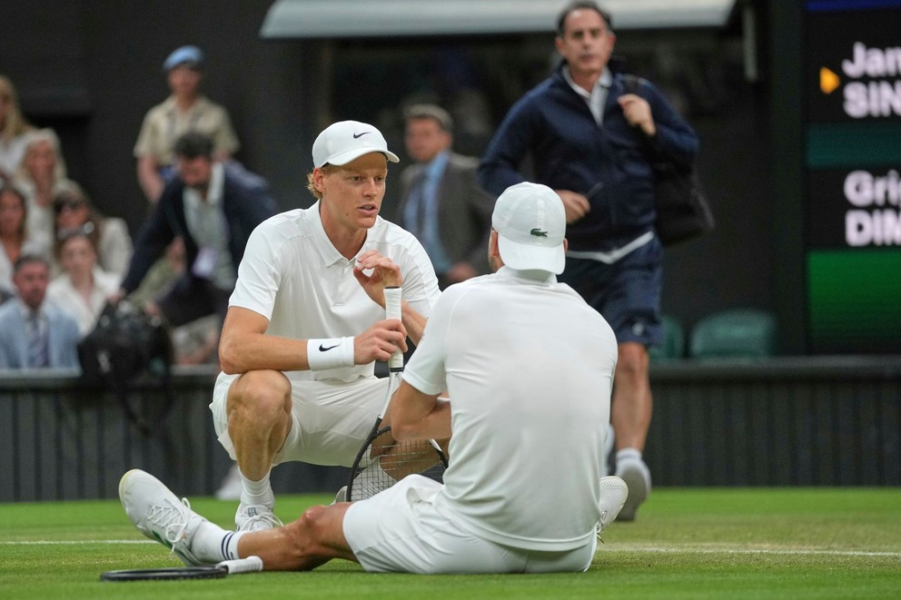Jannik Sinner a Grigor Dimitrov.