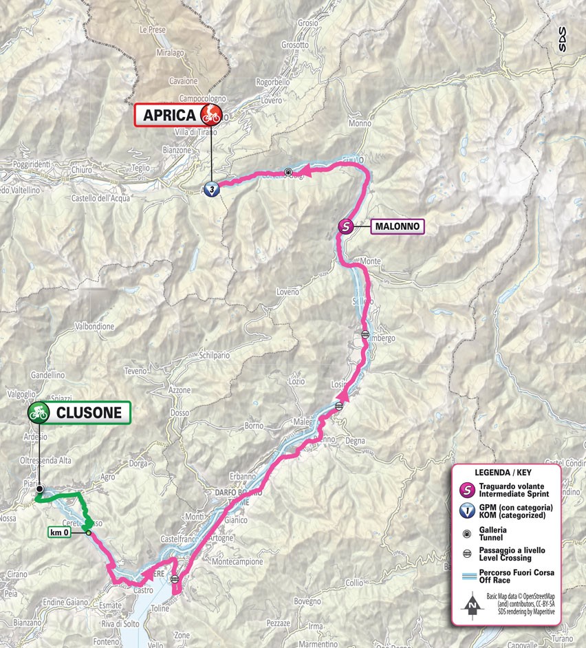 Giro d'Italia Women 2025 - 2. etapa: profil, trasa, mapa.