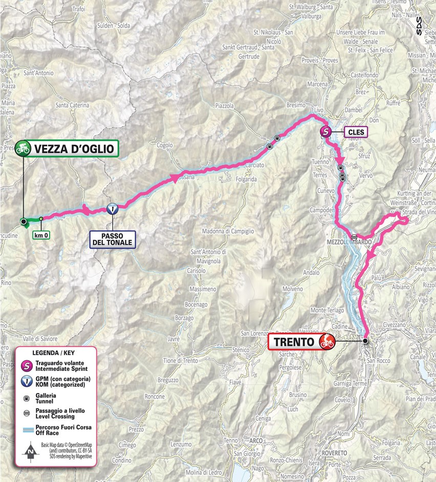 Giro d'Italia Women 2025 - 3. etapa: profil, trasa, mapa.
