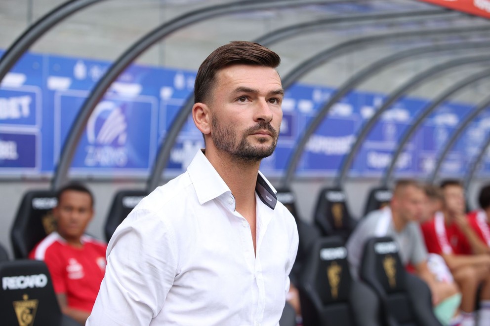 Na snímke slovenský tréner Michal Gašparí.