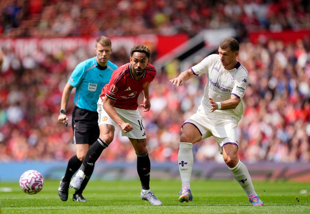 Edin Džeko v drese Fiorentiny