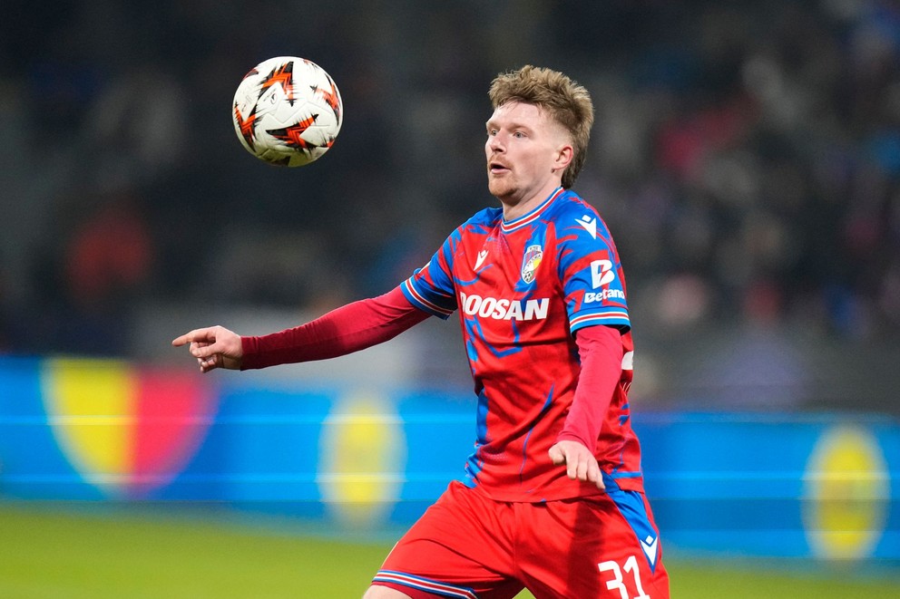 Český futbalista Pavel Šulc v drese FC Viktoria Plzeň.