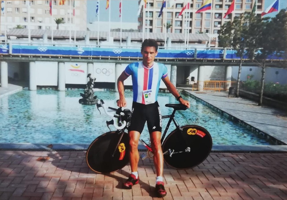 Bývalý slovenský cyklista Miroslav Lipták počas OH 1992 v Barcelone.
