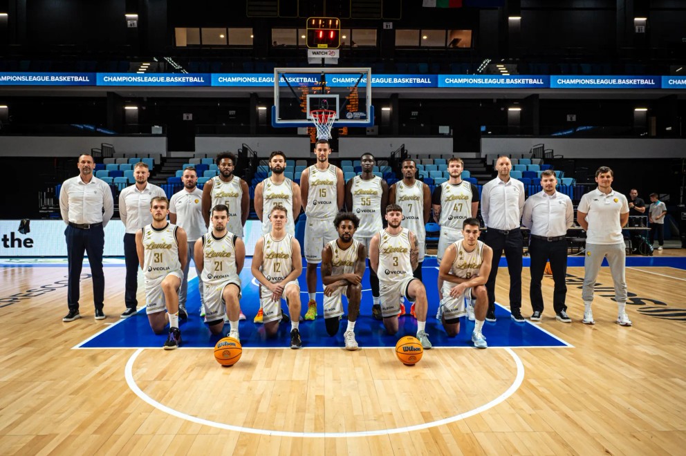 Momentka zo zápasu Patrioti Levice - Bakken Bears. 