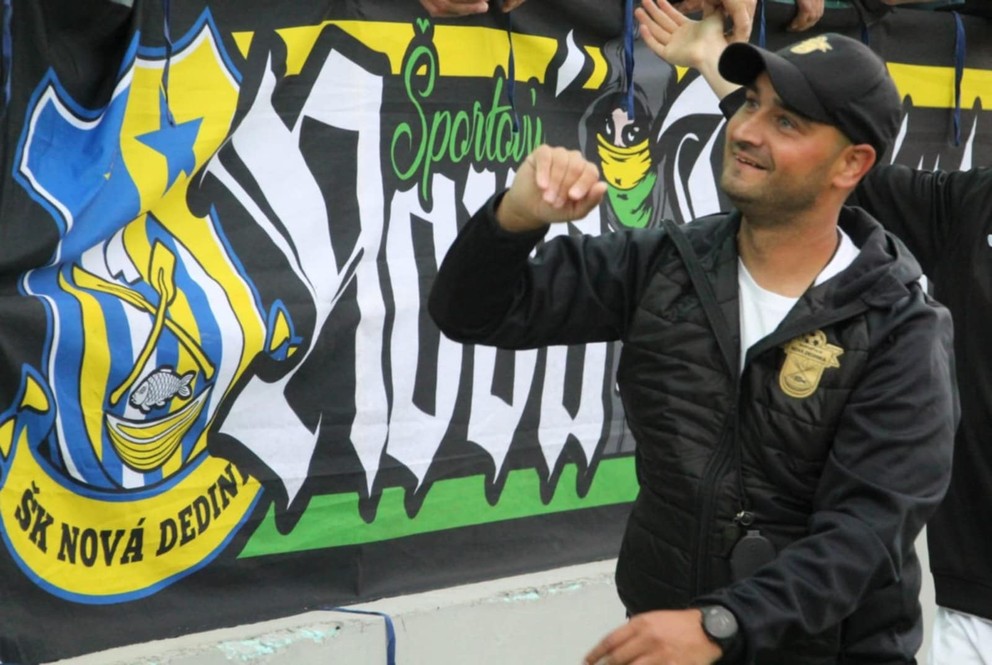 Tréner ŠK Nová Dedinka Štefan Bodiš.