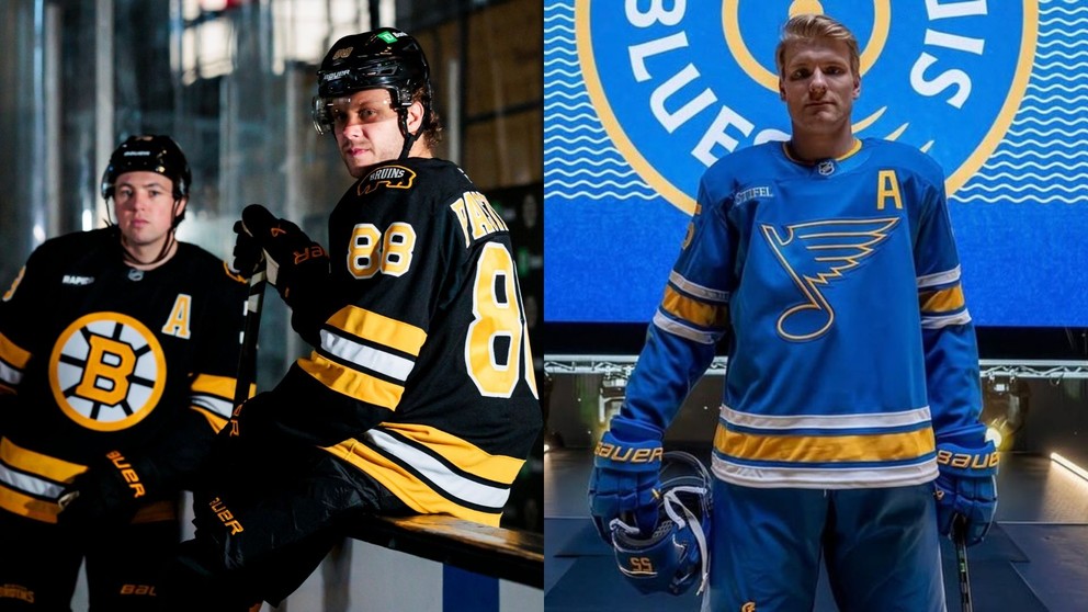 Nové dresy predstavili aj Boston Bruins a St. Louis Blues. 