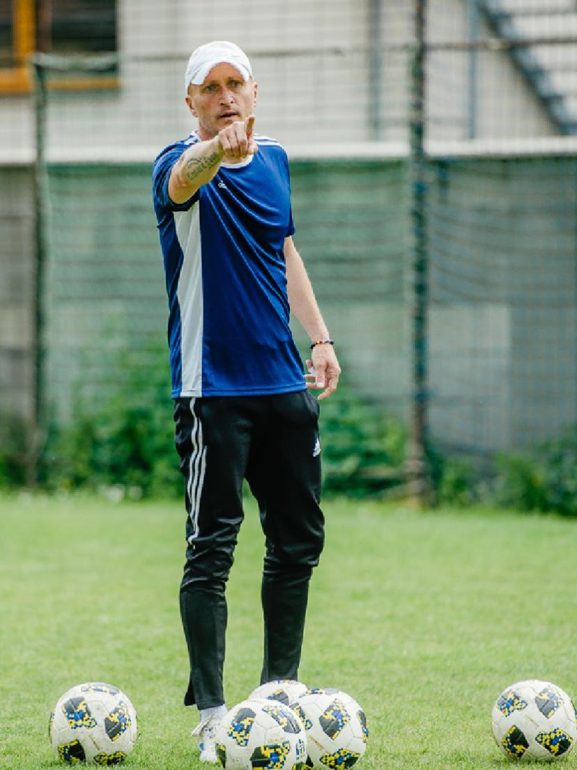 Tréner brankárov Ivan Vaňo.