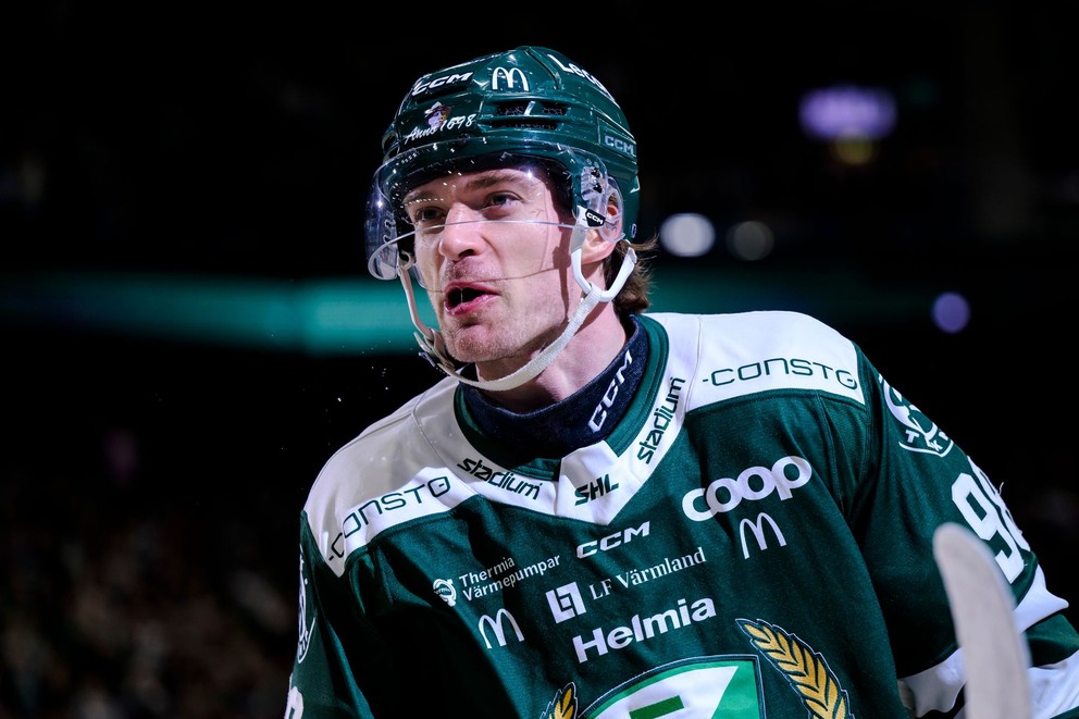 Marián Studenič v drese Färjestadu. 