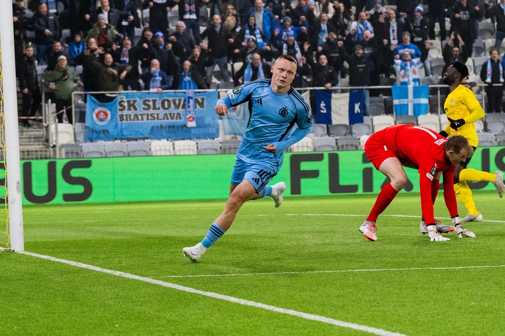 Na snímke futbalista ŠK Slovan Bratislava Nino Marcelli.