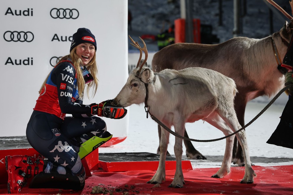 Mikaela Shiffrinová sa teší z deviateho soba.