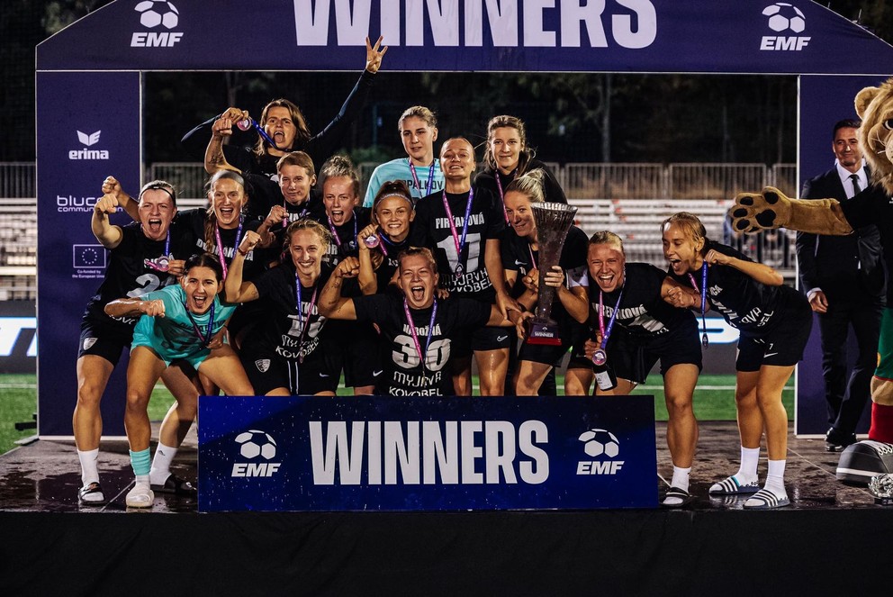 Futbalistky Spartaka Myjava.