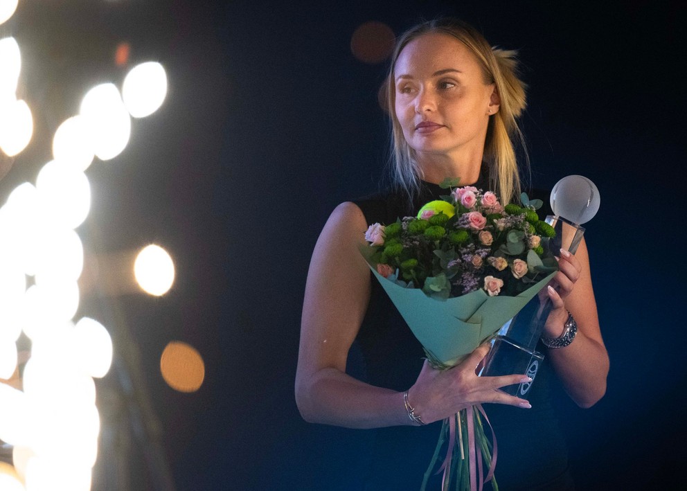 Na snímke ocenená Tenistka roka Rebecca Šramková počas odovzdávania ocenení Tenista roka 2025.
