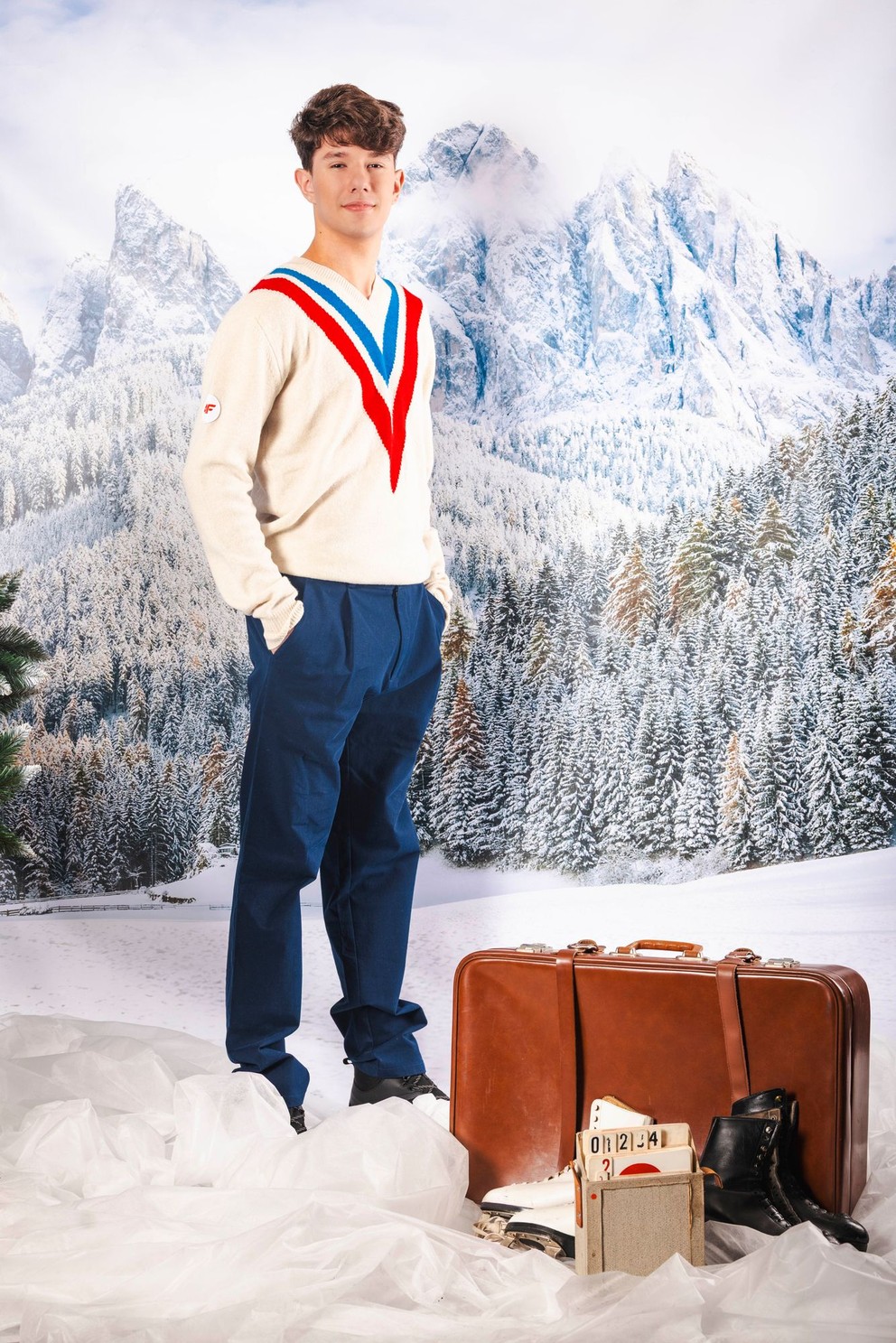 Adam Hagara v olympijskom oblečení.