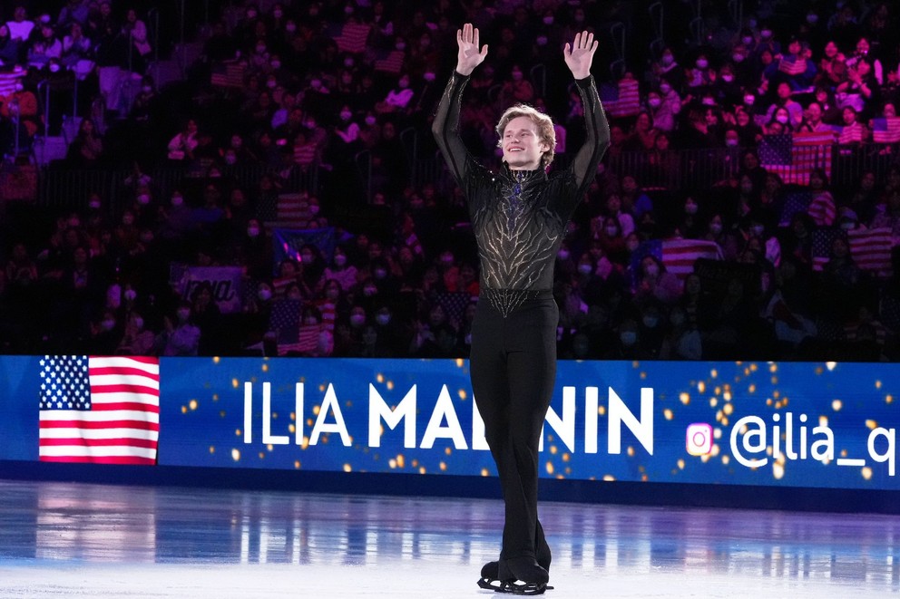 Americký krasokorčuliar Ilia Malinin vo finále Grand Prix 2025.