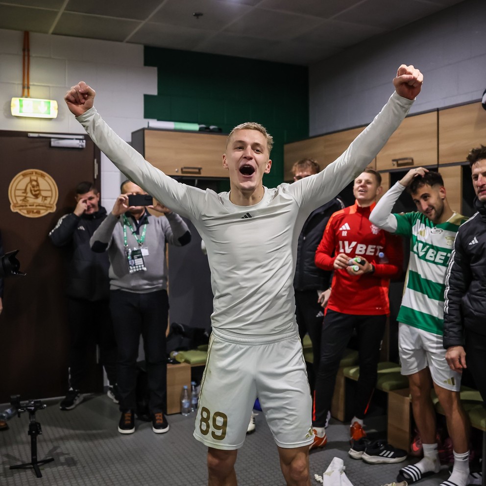 Radosť Bobčeka po zápase.