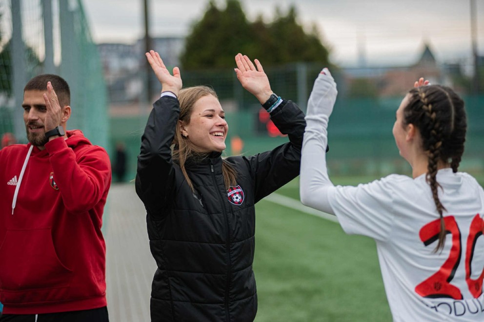 Trénerka Natália Kissová.