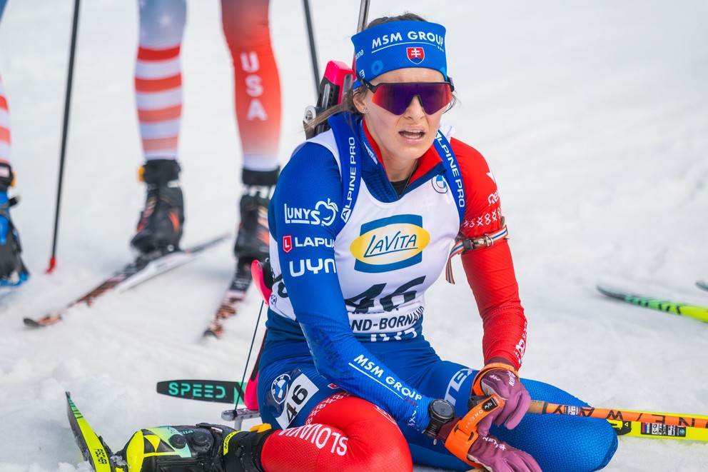 Mária Remeňová po stíhacích pretekoch Svetového pohára v Annecy 2025.