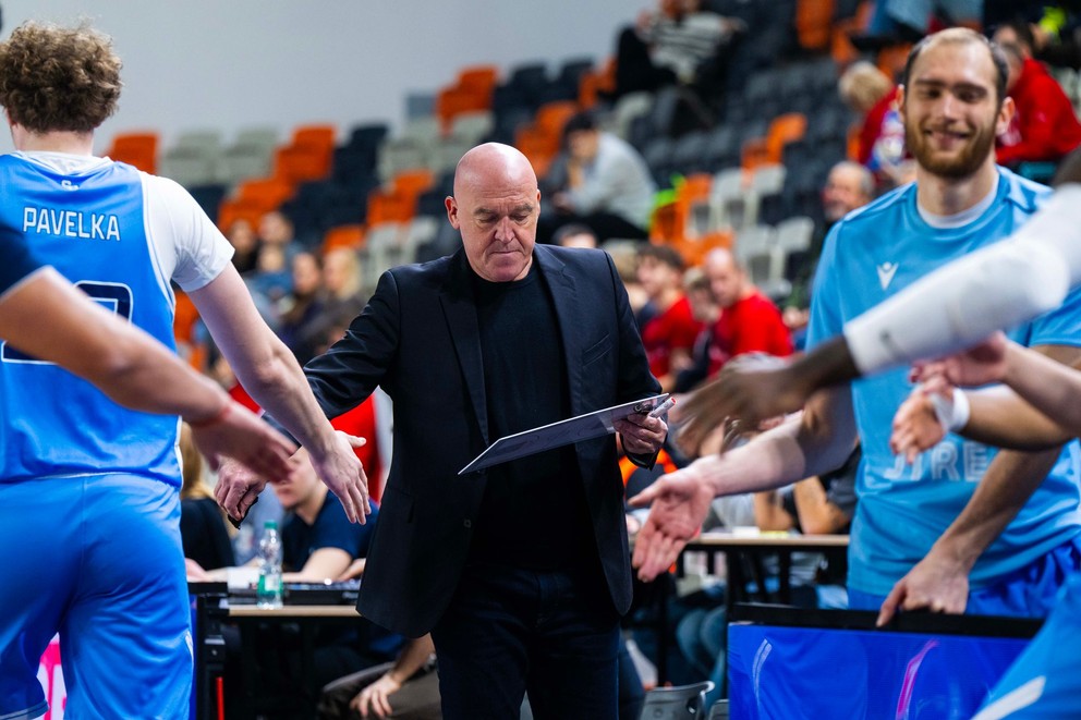 Tréner BC Slovan Bratislava Aramis Naglič.