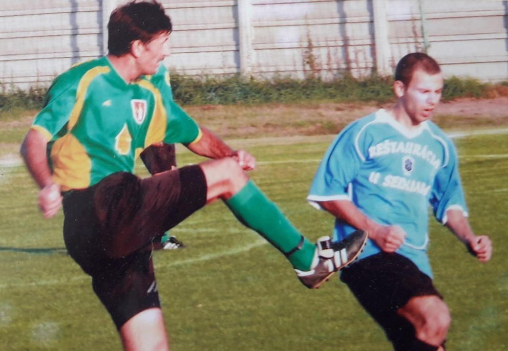 František Bernáth (vľavo) v drese Zemného spred 12 rokov.