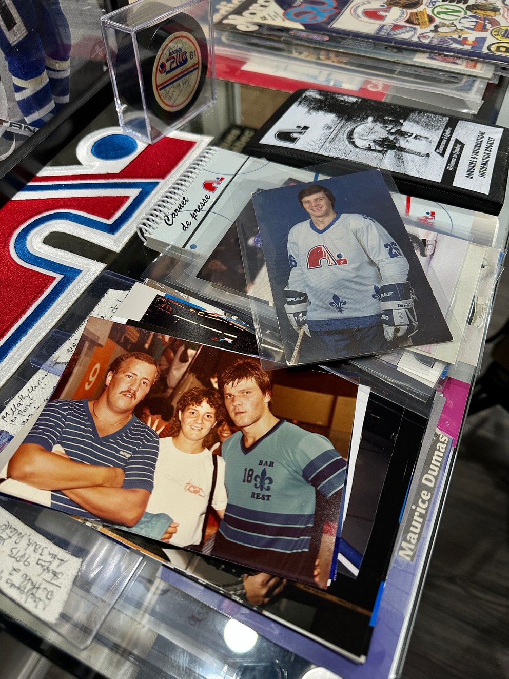 Zbierka predmetov v súkromnom múzeu Quebecu Nordiques. 