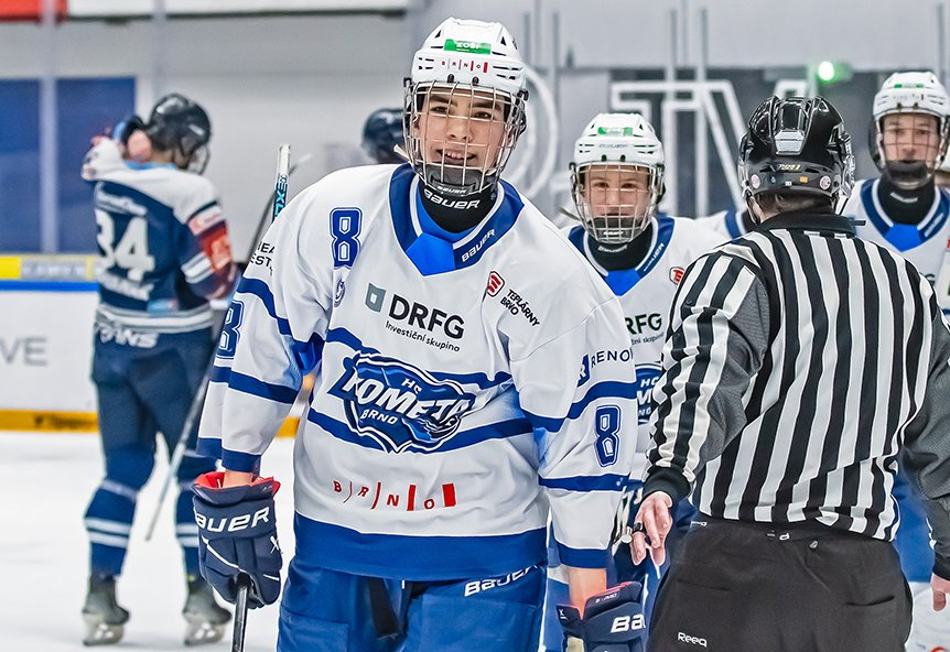 Tomáš Selič v drese Komety Brno.