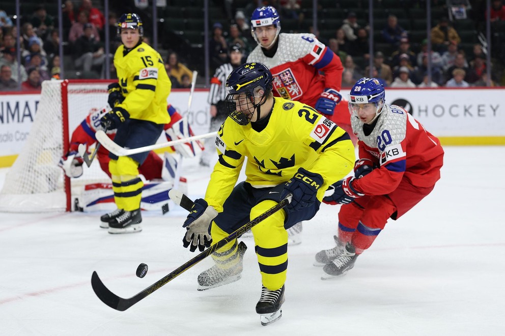 Viggo Björck počas MS U20.