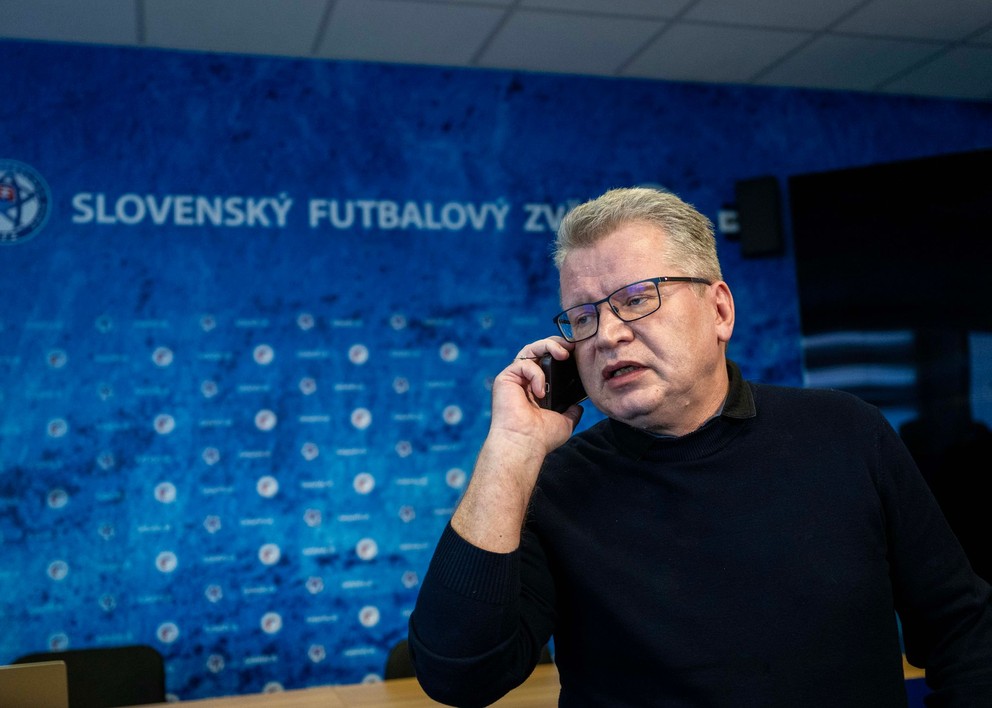 Na snimke hovorca Slovenského futbalového zväzu (SFZ) Juraj Čurný.