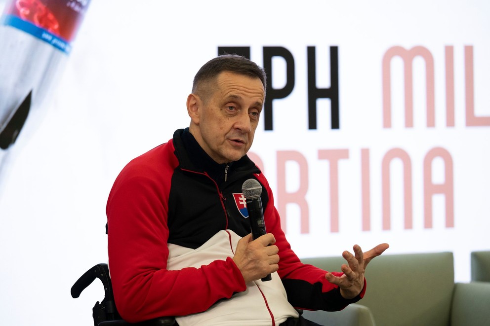 Na snímke predseda Slovenského paralympijského výboru (SPV) Ján Riapoš počas podujatia "Všetko podstatné k ZPH 2026".