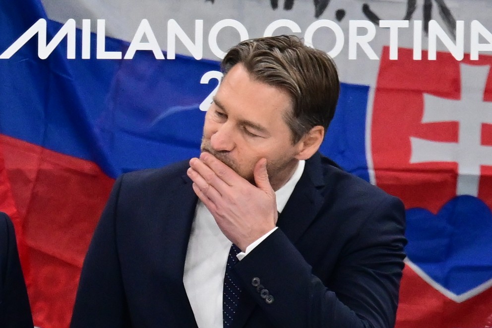 Tréner slovenskej hokejovej reprezentácie Vladimír Országh.