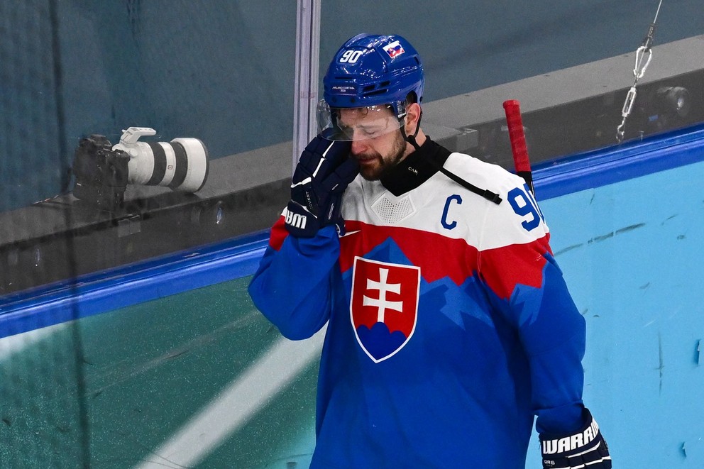 Tomáš Tatar po prehre v zápase o 3. miesto Slovensko - Fínsko na ZOH 2026.