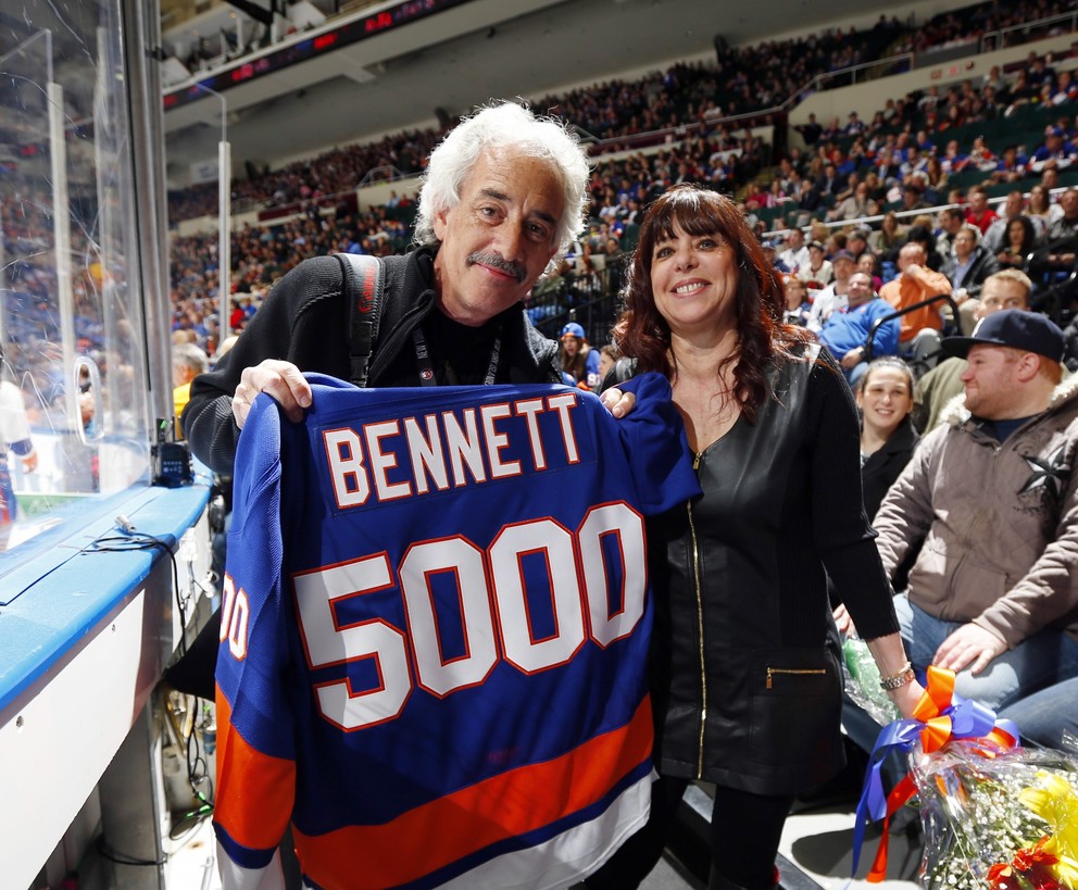 Bruce Bennett je klubový fotogaf štyroch tímov NHL - New York Islanders, New York Rangers, Philadelphia Flyers a New Jersey Devils.